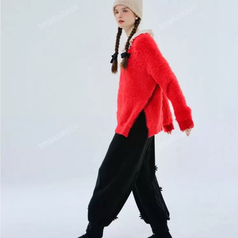 imakokoni 3-D appliqué Japanese balloon pants